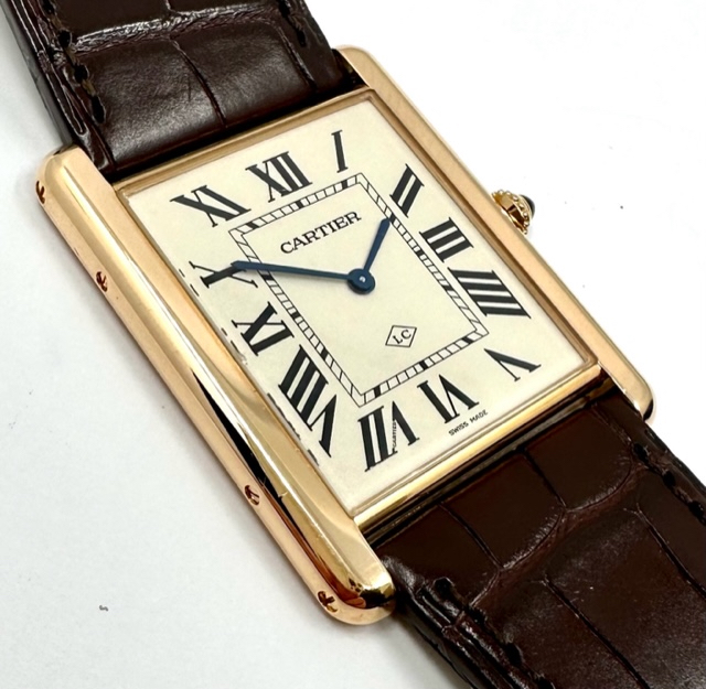 Cartier OVERSIZED Tank Collaborateur Louis Cartier 18k 0.750 rose gold mechanical manual winding.