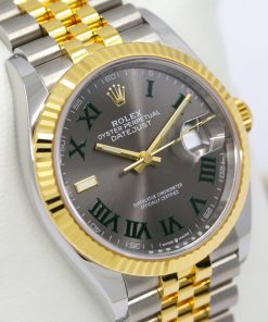 Rolex Oyster Perpetual Datejust 36, Stainless Steel & 18ct Yellow Gold, with Rhodium "Wimbledon" Roman Dial, on Stainless Steel & 18ct Yellow Gold Rolex Jubilee Bracelet, Ref. 126233, Circa: 2023, Complete with Box, Book & Rolex Warranty Card