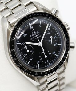 Omega Speedmaster Reduced, 39mm, in Stainless Steel Black Index Dial, on Stainless Steel Omega Bracelet, Ref. 3510.50.00, with Box, Book & Warranty Card