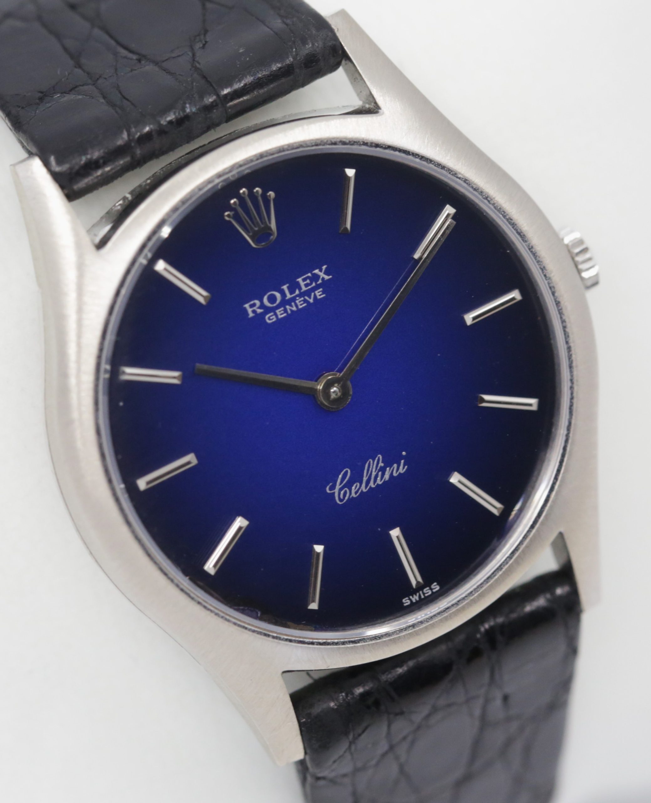 Rolex Cellini gents midsize case reference 3804, 18ct 0.750 white gold, manual winding Ca 1990. - Image 3
