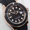 Rolex Oyster Perpetual Yacht-Master 40, in 18ct Everose Gold, Black Index Dial, on Rolex Oysterflex Strap, Ref. 126655, Circa: 2022,  with Box, Rolex Warranty Card & Balance of Rolex 5 Year Warranty