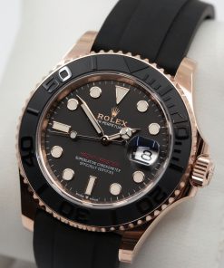 Alternative view of Rolex Oyster Perpetual Yacht-Master 40, in 18ct Everose Gold, Black Index Dial, on Rolex Oysterflex Strap, Ref. 126655, Circa: 2022,  with Box, Rolex Warranty Card & Balance of Rolex 5 Year Warranty
