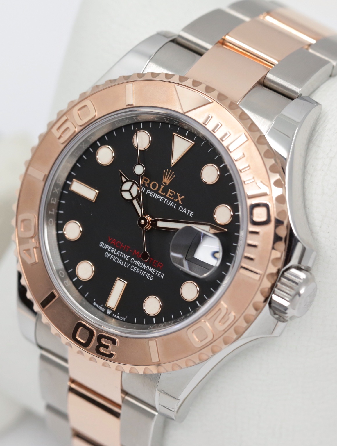 Rolex Yacht-Master 40, Stainless Steel & 18ct Everose Gold, Black Index Dial, on Stainless Steel & 18ct Everose Gold Rolex Oyster Bracelet, Ref. 126621, Circa: 2022, Complete with Box, Books, Rolex Warranty Card & Balance of 5 Year Rolex Warranty - Image 2