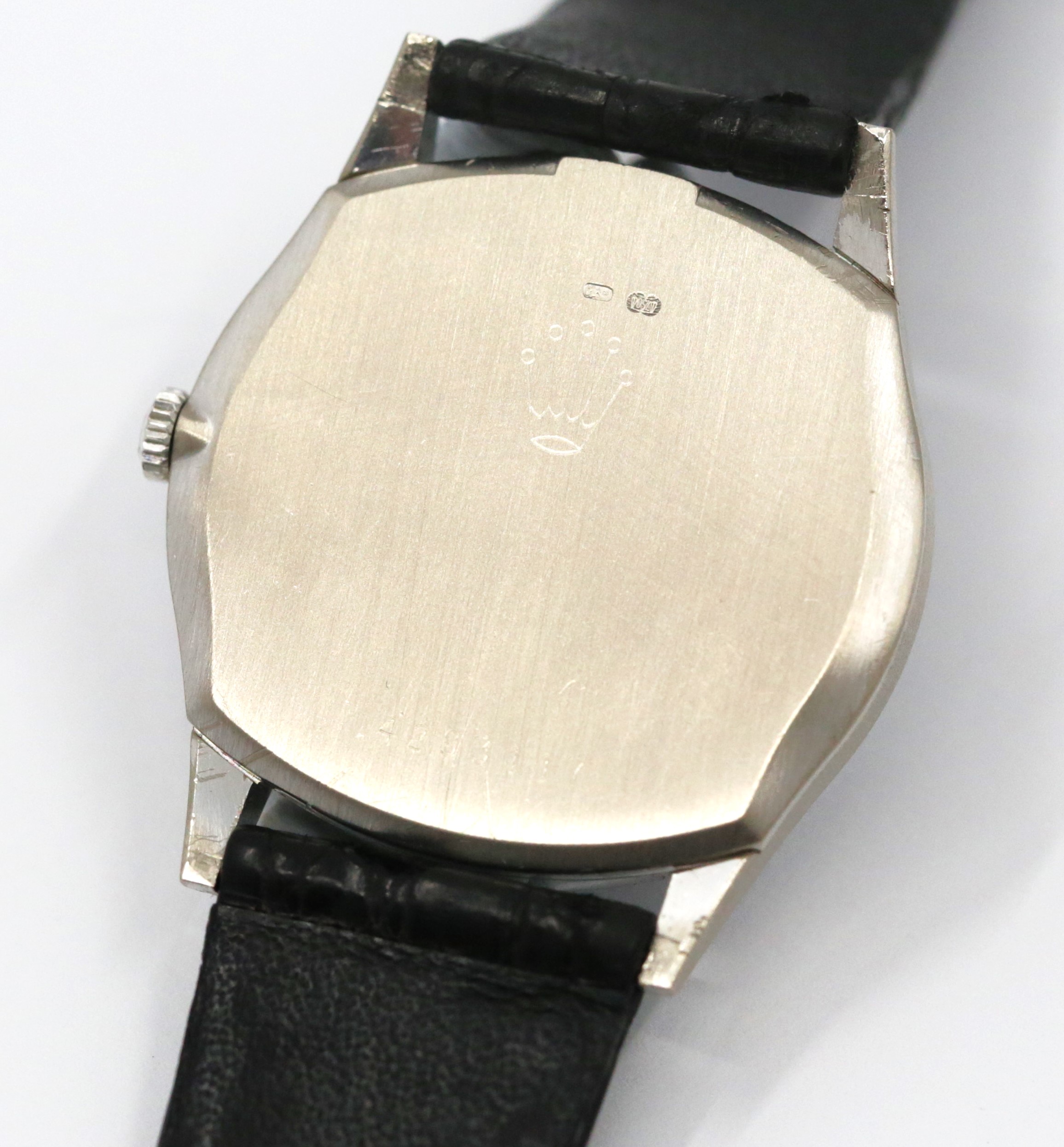 Rolex Cellini gents midsize case reference 3804, 18ct 0.750 white gold, manual winding Ca 1990. - Image 4