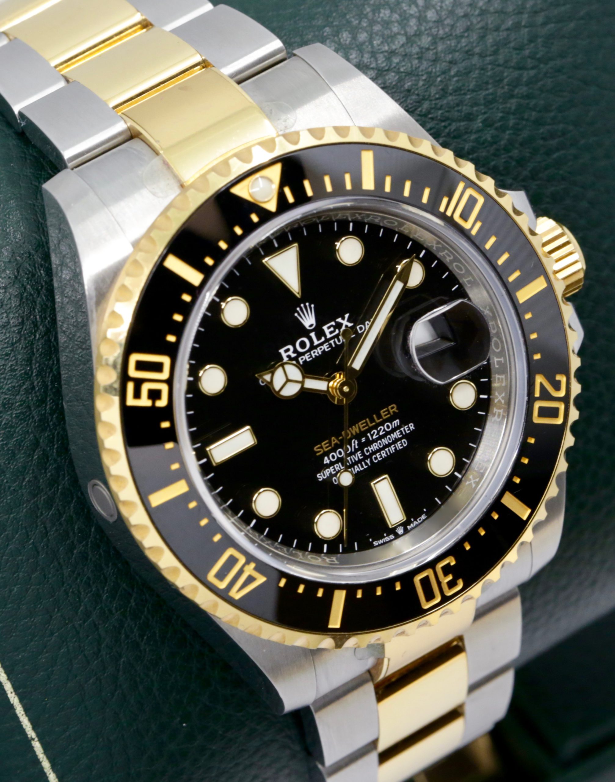 Rolex Sea-Dweller 43, Stainless Steel & 18ct Yellow Gold, Black Ceramic Bezel, Black Index Dial, on Stainless Steel & 18ct Yellow Gold Rolex Oyster Bracelet, Ref. 126603, Circa: 2020, Complete with Box, Books, Swing Tags, Rolex Warranty Card & Balance of 5 Year Rolex Factory Warranty