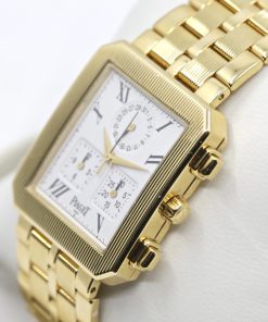 Alternative view of Piaget Protocole Chronograph in 18ct Yellow Gold, White Roman Dial, on 18ct Yellow Gold Piaget Bracelet, Ref. 14254 M601D