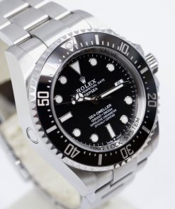 Rolex Sea-Dweller Deepsea in OysterSteel, Black Ceramic Bezel and Black Index Dial, on Rolex Stainless Steel Oyster Bracelet, Ref. 136660, with Box, Book and Rolex Warranty card, Circa: 2022,