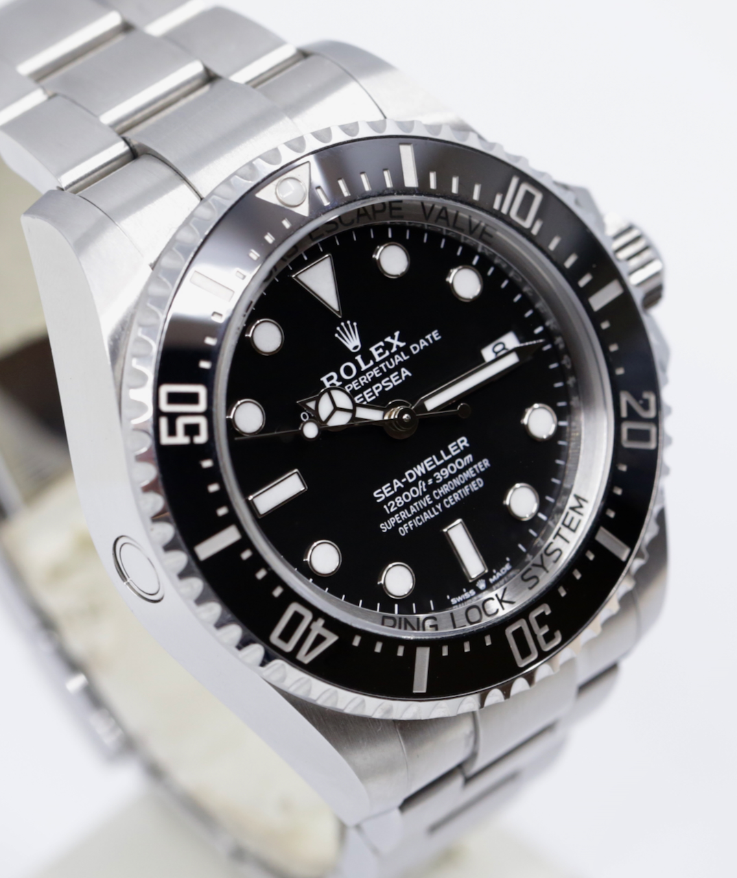 Rolex Sea-Dweller Deepsea in OysterSteel, Black Ceramic Bezel and Black Index Dial, on Rolex Stainless Steel Oyster Bracelet, Ref. 136660, with Box, Book and Rolex Warranty card, Circa: 2022,