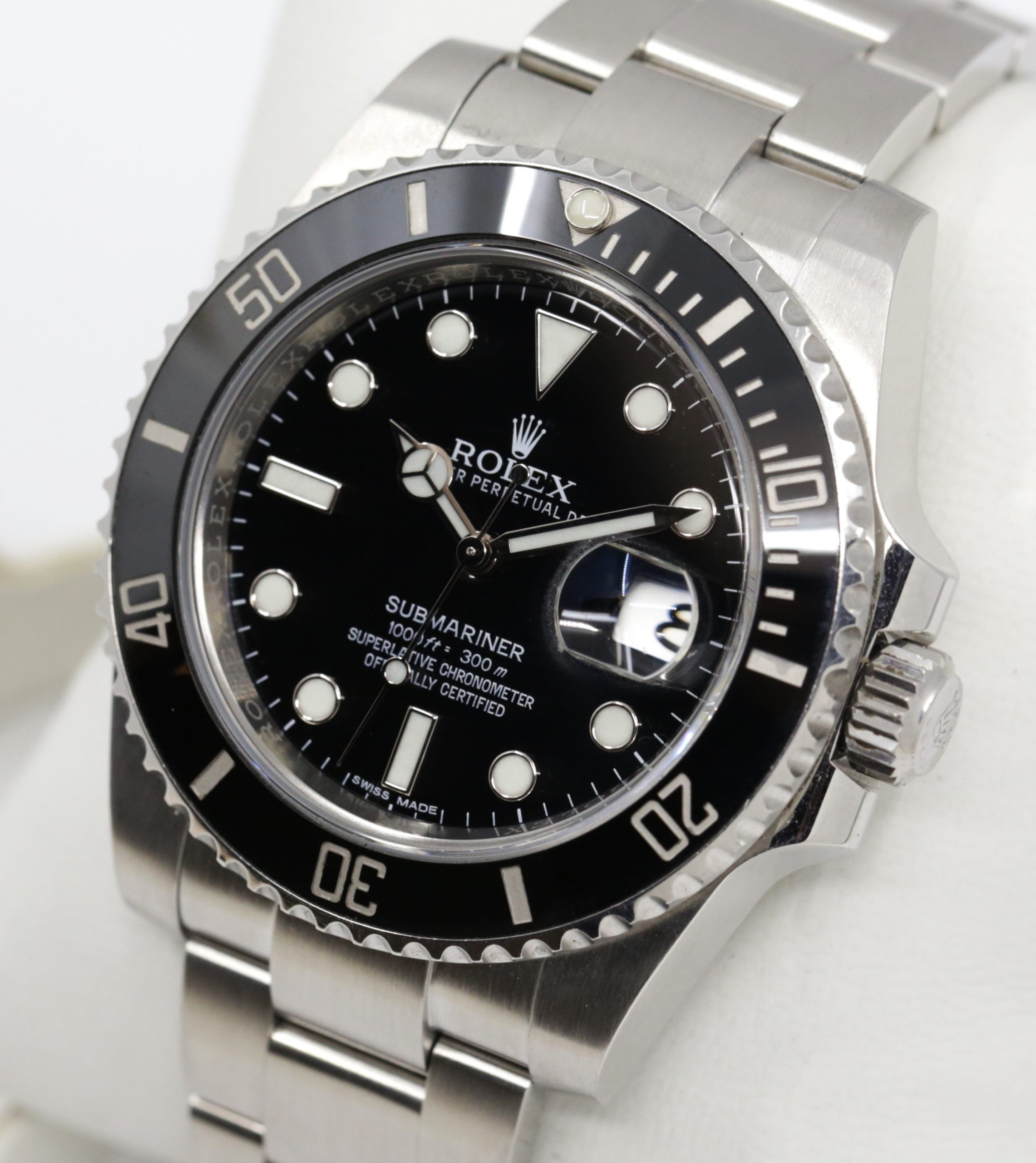 Rolex Oyster Perpetual Submariner Date, in Stainless Steel, Black Ceramic Bezel, Black Index Dial, on Stainless Steel Rolex Oyster Bracelet, Ref. 116610LN, with Box - Image 2