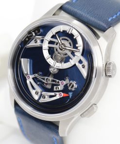 Alternative view of Christopher Ward C1 Bel Canto Limited Edition, in Grade 5 Titanium, Blue Index Dial, on Blue Christopher Ward Leather Strap with Titanium Christopher Ward Tang Buckle, Circa: 2022, Complete with Box, Book & Warranty Card