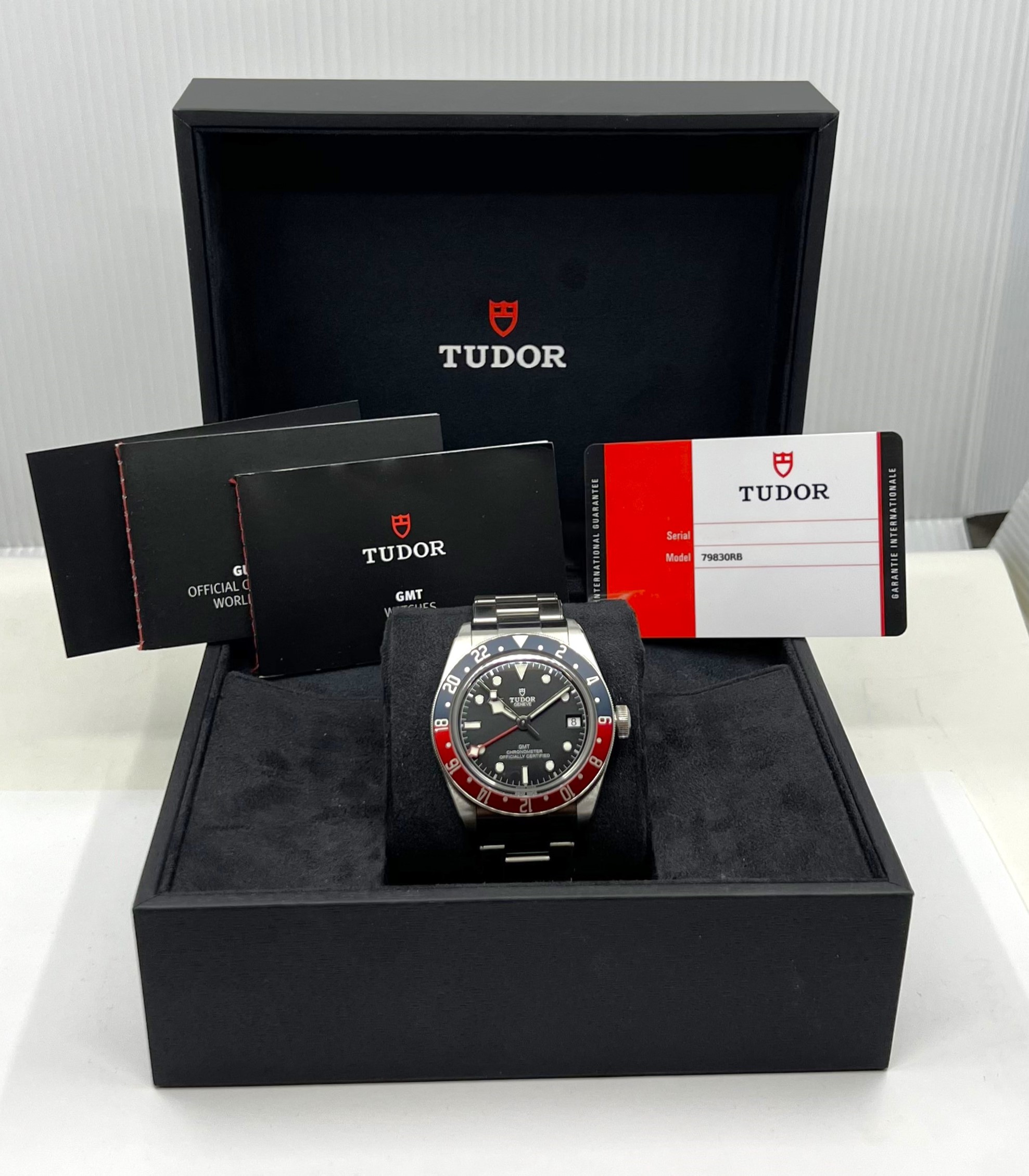 Tudor Black Bay GMT, Stainless Steel, Black Index Dial, Blue & Red "Pepsi" Bezel, on Stainless Steel Tudor Bracelet, Ref. 79830RB, Circa: 2020, Complete with Box, Books, Tudor Warranty Card & Balance of 5 Year Tudor Factory Warranty - Image 7