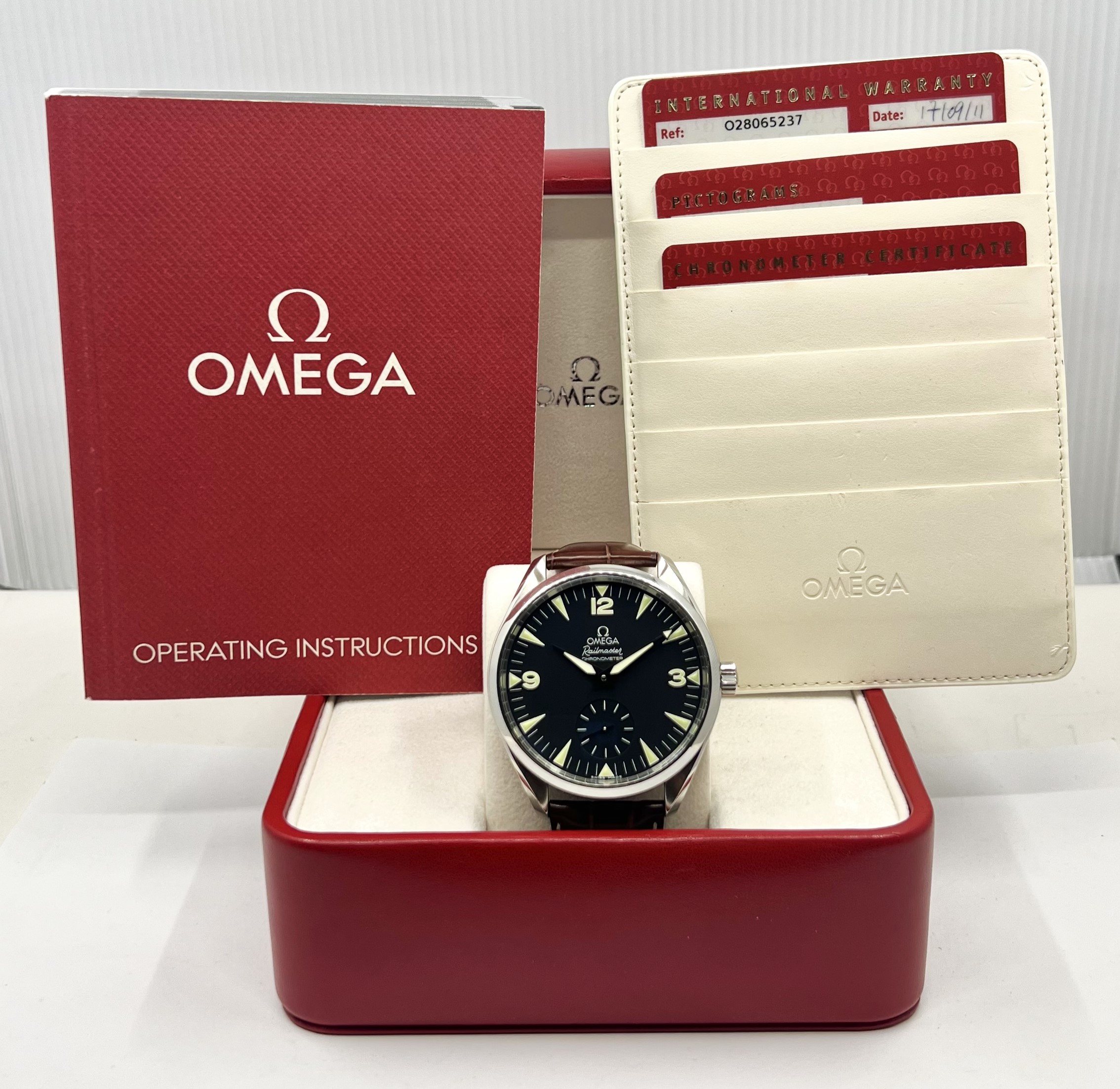 Omega Aqua Terra Railmaster chronometer XXL 49MM!! Ref 028065237, sold new in 2011 Full set - Image 7