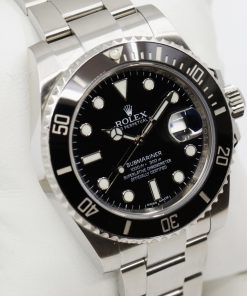 Rolex Oyster Perpetual Submariner Date, in Stainless Steel, Black Ceramic Bezel, Black Index Dial, on Stainless Steel Rolex Oyster Bracelet, Ref. 116610LN, with Box