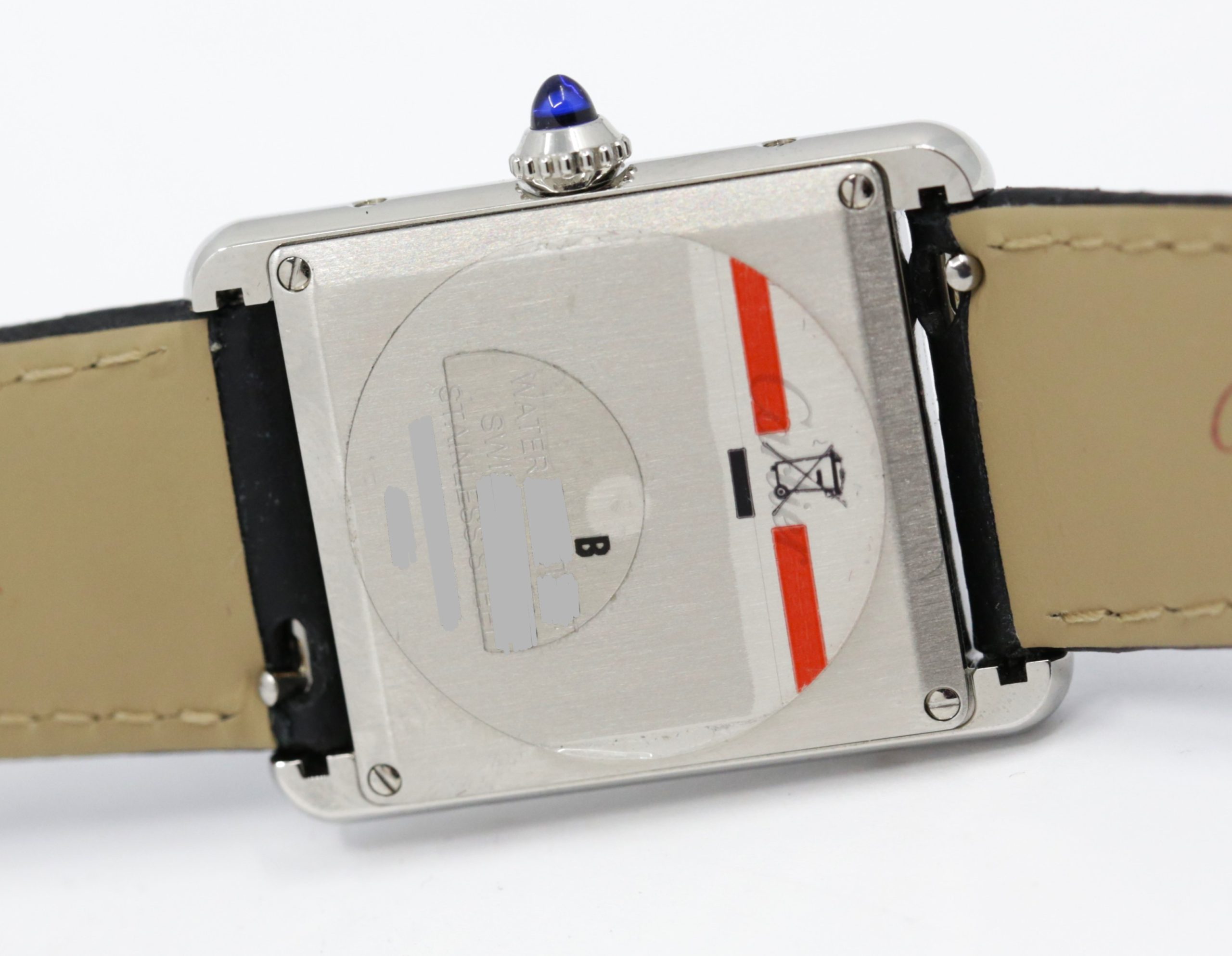 Cartier Tank Must, Large Model, in Stainless Steel, Silver Roman Dial, on Black Cartier Leather Strap with Stainless Steel Cartier Tang Buckle, Ref. WSTA0041, Circa: 2021, Complete with Box, Book, Cartier Warranty Card & Balance of 2 Year Cartier Factory Warranty - Image 3