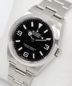 Alternative view of Rolex Explorer 1, 36mm, in Stainless Steel, Black 3, 6, 9 Dial, on Stainless Steel Rolex Oyster Bracelet, Ref. 124270, Circa: 2022, Complete with Box, Books, Rolex Warranty Card & Balance of 5 Year Rolex Factory Warranty