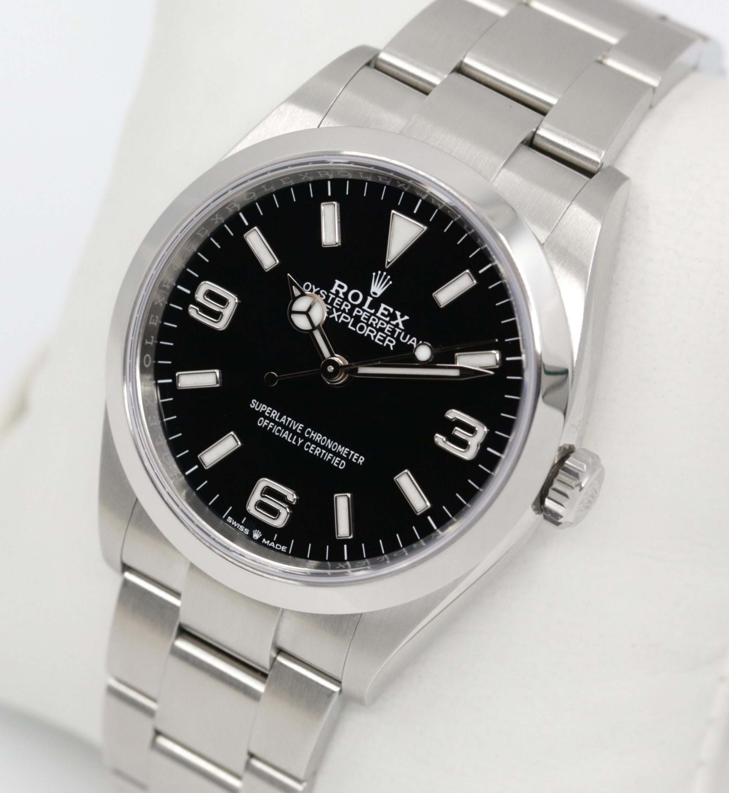 Rolex Explorer 1, 36mm, in Stainless Steel, Black 3, 6, 9 Dial, on Stainless Steel Rolex Oyster Bracelet, Ref. 124270, Circa: 2022, Complete with Box, Books, Rolex Warranty Card & Balance of 5 Year Rolex Factory Warranty - Image 2
