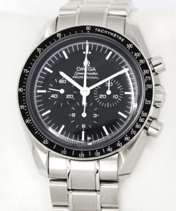 Omega Speedmaster Professional Moonwatch, in Stainless Steel, Black Index Dial, on Stainless Steel Omega Bracelet, Ref. 311.30.42.30.01.005, Circa: 2017, Complete with Box, Books & Omega Warranty Cards