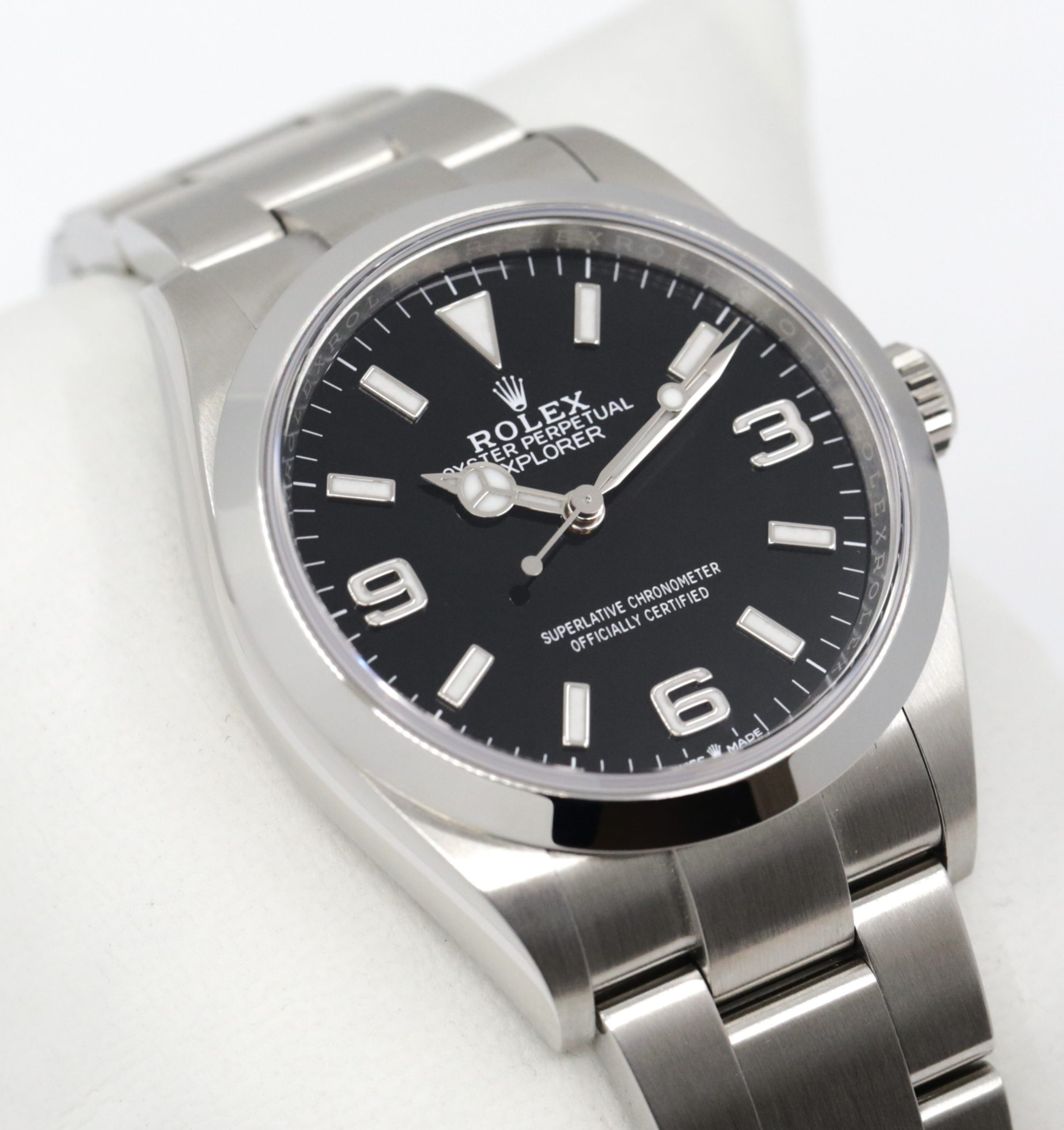 Rolex Explorer 1, 36mm, in Stainless Steel, Black 3, 6, 9 Dial, on Stainless Steel Rolex Oyster Bracelet, Ref. 124270, Circa: 2022, Complete with Box, Books, Rolex Warranty Card & Balance of 5 Year Rolex Factory Warranty