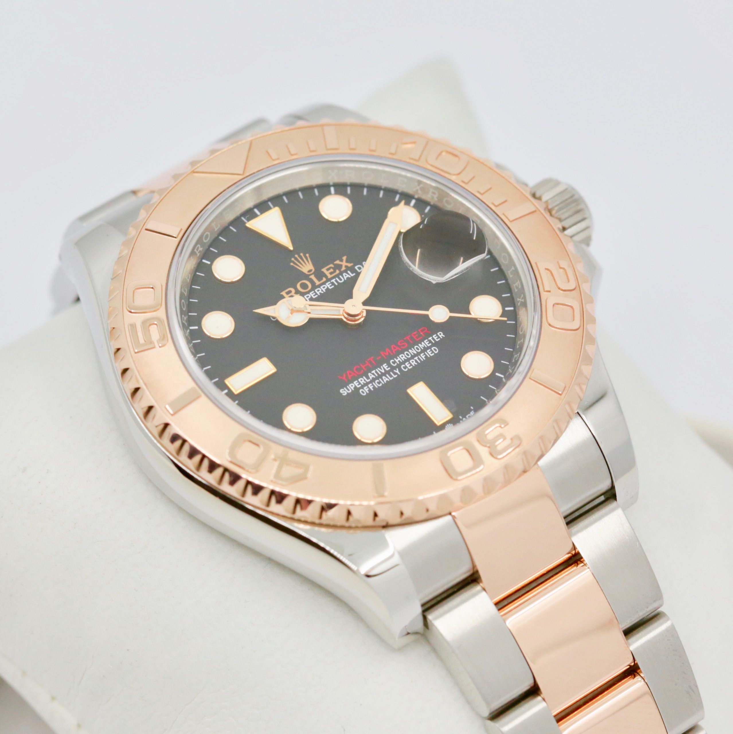 Rolex Yacht-Master 40, Stainless Steel & 18ct Everose Gold, Black Index Dial, on Stainless Steel & 18ct Everose Gold Rolex Oyster Bracelet, Ref. 126621, Circa: 2020, Complete with Box, Books, Rolex Warranty Card & Balance of 5 Year Rolex Factory Warranty - Image 2