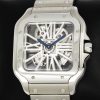 Cartier Santos de Cartier Watch, Large Model, in Stainless Steel, with Skeleton Roman Dial, on Stainless Steel Cartier Bracelet, Ref. WHSA0015, Circa: 2023, Complete with Box, Books, Cartier Warranty Card & Balance of 2 Year Cartier Factory Warranty