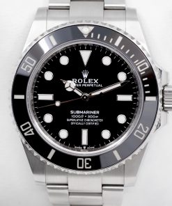 Rolex Submariner Non-Date, 41mm, in Stainless Steel, Black Index Dial, Black Ceramic Bezel, on Stainless Steel Rolex Oyster Bracelet, Ref. 124060, Circa: 2020, Complete with Box, Books, Rolex Warranty Card & Balance of 5 Year Rolex Factory Warranty