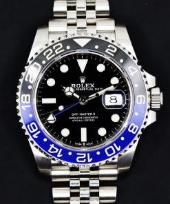 Rolex GMT Master II "Batgirl", in Stainless Steel, Black Index Dial, Blue & Black Ceramic Bezel on Stainless Steel Rolex Jubilee Bracelet, Ref. 126710BLNR, Circa: 2021, Complete with Box, Books, Rolex Warranty Card & Balance of 5 Year Rolex Factory Warranty