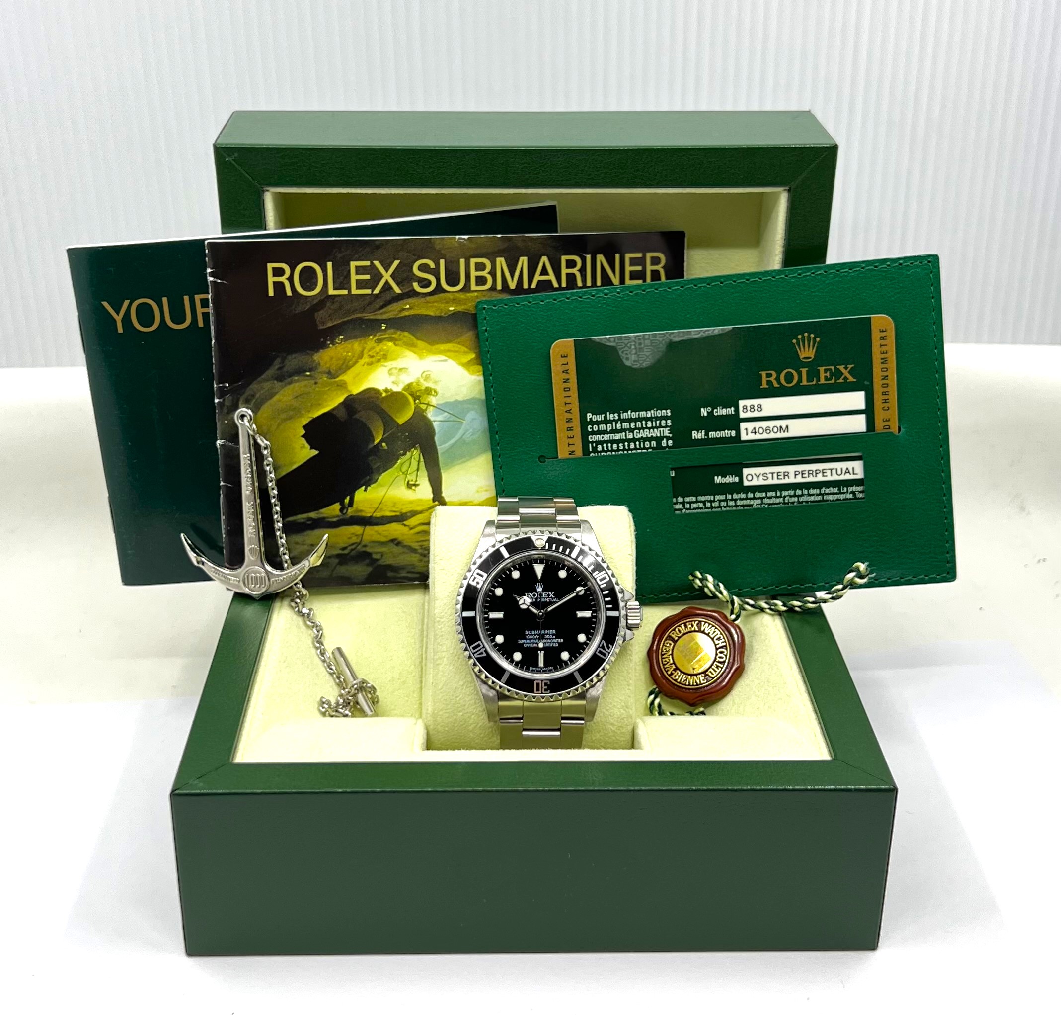 Rolex Submariner Non-Date, 4 Liner, in Stainless Steel, Black Index, on Stainless Steel Rolex Oyster Bracelet, Ref. 14060M, Circa: 2007, Complete with Box & Papers - Image 7