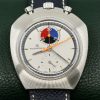 Bucherer Bulls Head chronograph Ref 9601 vertical A symmetrical case Ca 1970's.