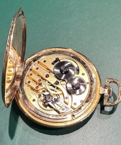 Alternative view of IWC International Watch Co Schaffhausen open face pocket watch, solid 14ct 0.585 yellow gold.