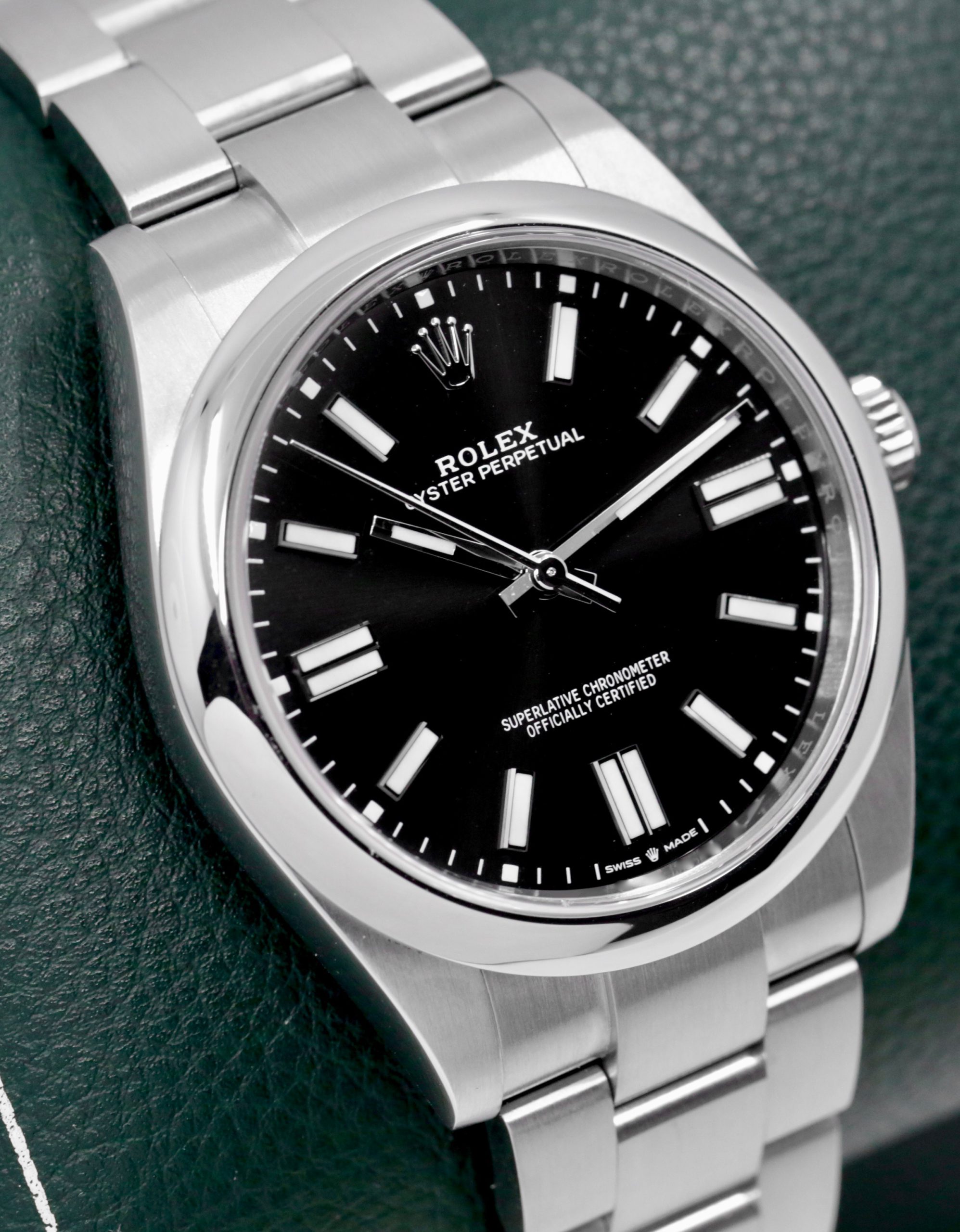 Rolex Oyster Perpetual 41, in Stainless Steel, Black Index Dial, on Stainless Steel Rolex Oyster Bracelet, Ref. 124300, Circa: 2020, with Box, Books, Rolex Warranty Card & Balance of 5 Year Rolex Warranty - Image 2