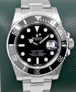 Rolex Submariner Date, Stainless Steel, Black Index Dial, Black Ceramic Bezel, on Stainless Steel Rolex Oyster Bracelet, Ref. 116610LN, Circa: 2011, with Box, Rolex Warranty Card & Rolex Service Card Dated August 2017