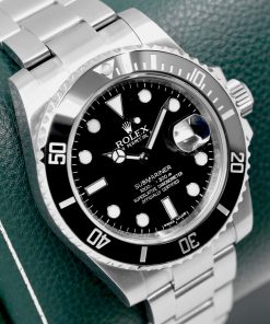 Alternative view of Rolex Submariner Date, Stainless Steel, Black Index Dial, Black Ceramic Bezel, on Stainless Steel Rolex Oyster Bracelet, Ref. 116610LN, Circa: 2011, with Box, Rolex Warranty Card & Rolex Service Card Dated August 2017