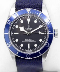 Tudor Black Bay, 41mm, Stainless Steel, Blue Bezel, Black Index Dial on Blue Tudor Nato Strap, Ref. 79230B, Circa: 2023, Complete with Box, Books, Tudor Warranty Card & Balance of Tudor 5 Year Factory Warranty