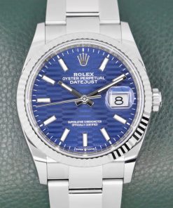 Rolex Oyster Perpetual Datejust 36, Stainless Steel, Fluted Motif Index Dial, Fluted Bezel on Stainless Steel Rolex Oyster Bracelet, Ref. 126234, Circa: 2023, Complete with Box, Books, Rolex Warranty Card & Balance of 5 Year Rolex Factory Warranty