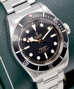 Alternative view of Tudor Heritage Black Bay, in Stainless Steel, "Smiley" Black Index Dial, Black Bezel on Stainless Steel Tudor Bracelet, Ref. 79220N, Circa: 2015, Complete with Box, Books & Tudor Warranty Card