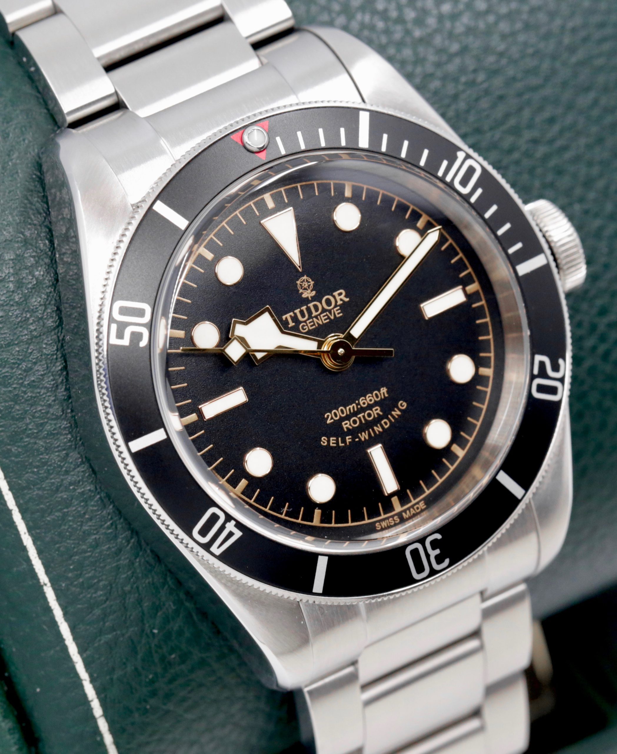 Tudor Heritage Black Bay, in Stainless Steel, "Smiley" Black Index Dial, Black Bezel on Stainless Steel Tudor Bracelet, Ref. 79220N, Circa: 2015, Complete with Box, Books & Tudor Warranty Card - Image 2