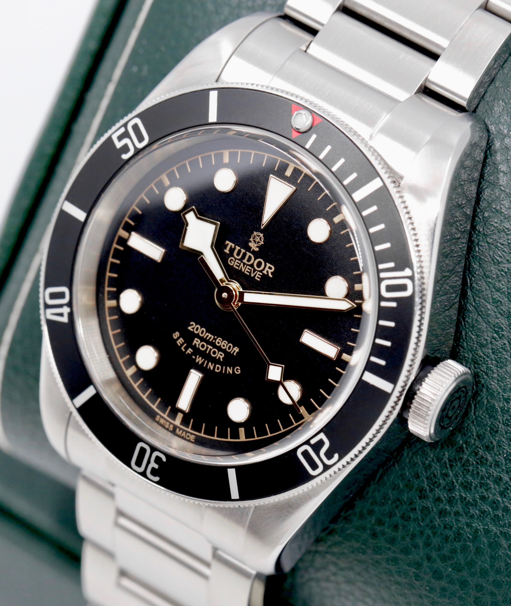 Tudor Heritage Black Bay, in Stainless Steel, "Smiley" Black Index Dial, Black Bezel on Stainless Steel Tudor Bracelet, Ref. 79220N, Circa: 2015, Complete with Box, Books & Tudor Warranty Card - Image 3