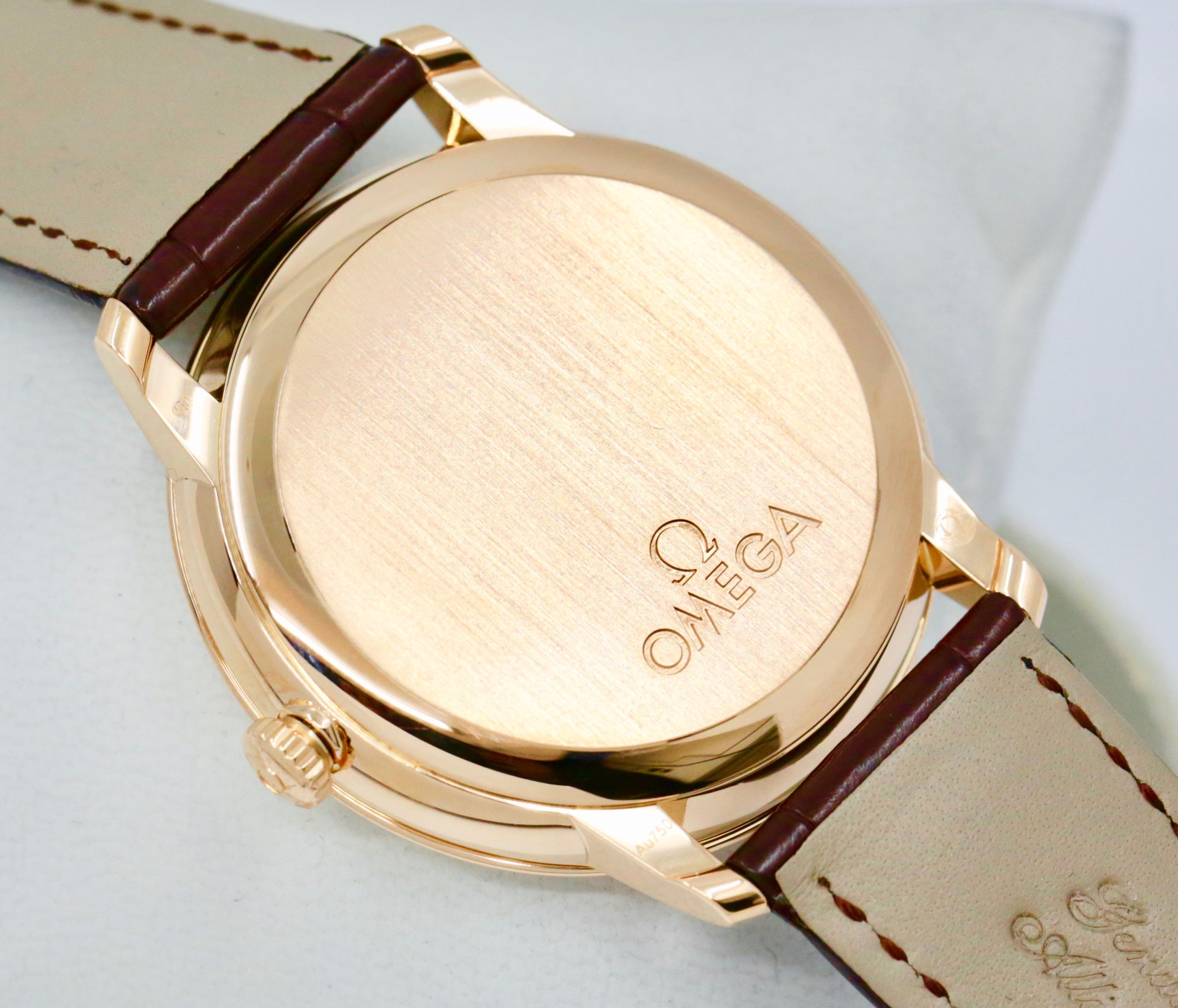 Omega De Ville Prestige, Co-Axial Chronometer, 39.5mm, in 18ct Rose Gold, Silver Dial, on Brown Omega Alligator Strap with 18ct Rose Gold Omega Tang Buckle, Ref. 424.53.40.20.02.001 - Image 4