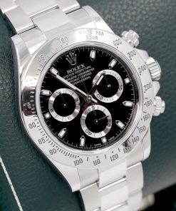Alternative view of Rolex Cosmograph Daytona, Stainless Steel, Black Index Dial, on Stainless Steel Rolex Oyster Bracelet, Ref. 116520, Circa: 2013, Complete with Box, Books & Rolex Warranty Card