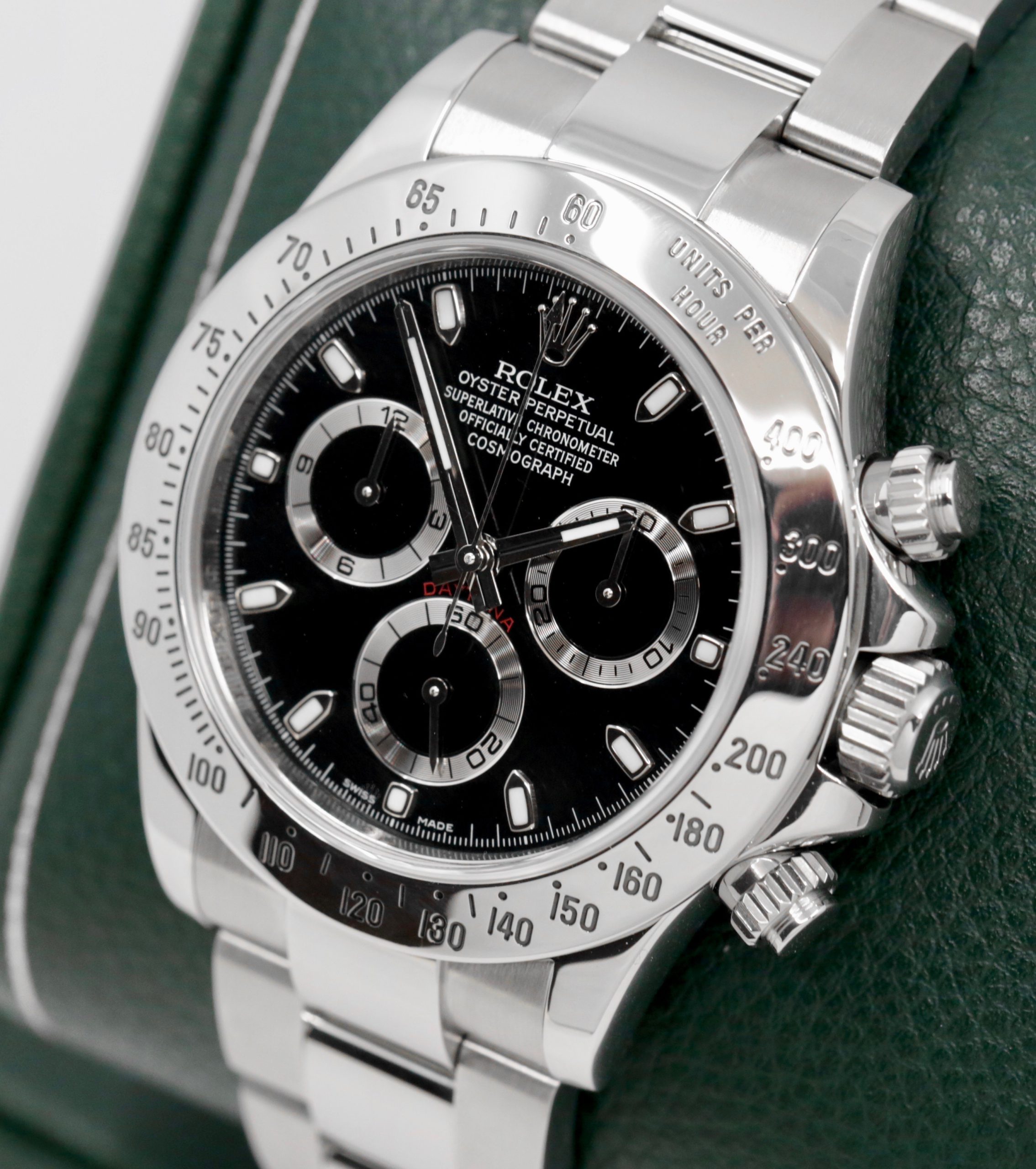 Rolex Cosmograph Daytona, Stainless Steel, Black Index Dial, on Stainless Steel Rolex Oyster Bracelet, Ref. 116520, Circa: 2013, Complete with Box, Books & Rolex Warranty Card - Image 3