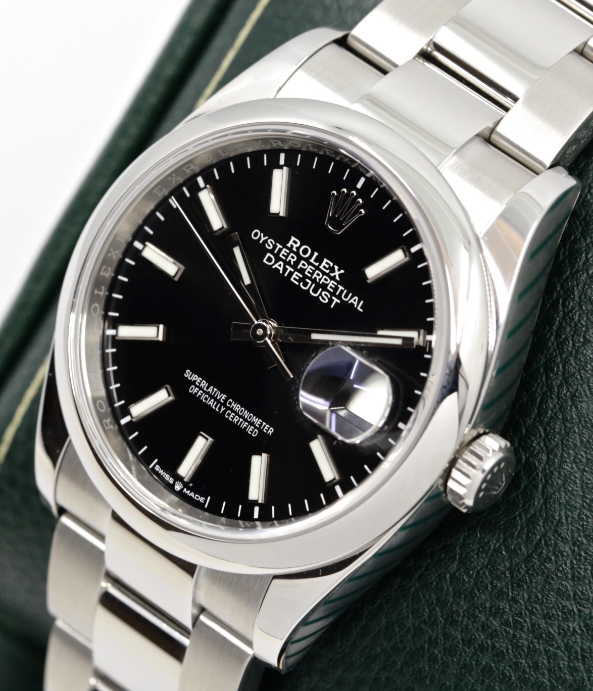 Rolex Datejust 36, in Stainless Steel, Black Index Dial, on Stainless Steel Rolex Oyster Bracelet, Ref. 126200, Circa: 2019, Complete with Box, Books, Rolex Warranty Card & Balance of 5 Year Rolex Factory Warranty - Image 3