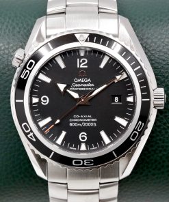 Omega Seamaster Planet Ocean 600M Co-Axial Big Size, 45.5mm, Stainless Steel, Black Index Dial, on Stainless Steel Omega Bracelet, Ref. 2200.50.00, Circa: 2011, with Box, Book & Omega Warranty Cards