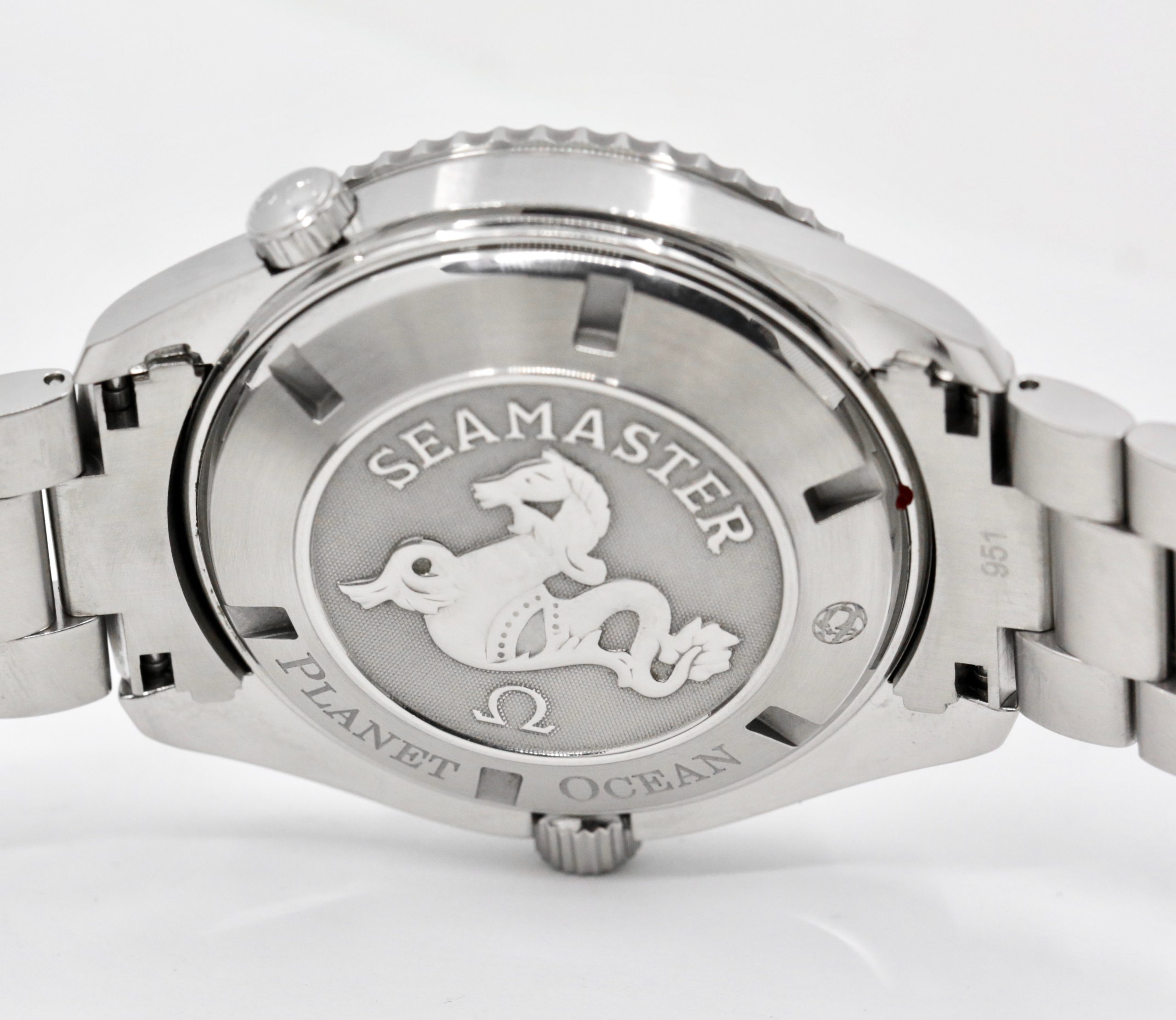 Omega Seamaster Planet Ocean 600M Co-Axial Big Size, 45.5mm, Stainless Steel, Black Index Dial, on Stainless Steel Omega Bracelet, Ref. 2200.50.00, Circa: 2011, with Box, Book & Omega Warranty Cards - Image 5