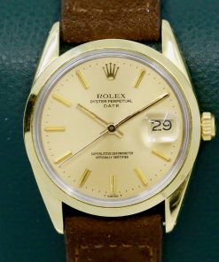 Rolex Oyster Perpetual Date chronometer Ref 1550 gold capped on stainless steel.