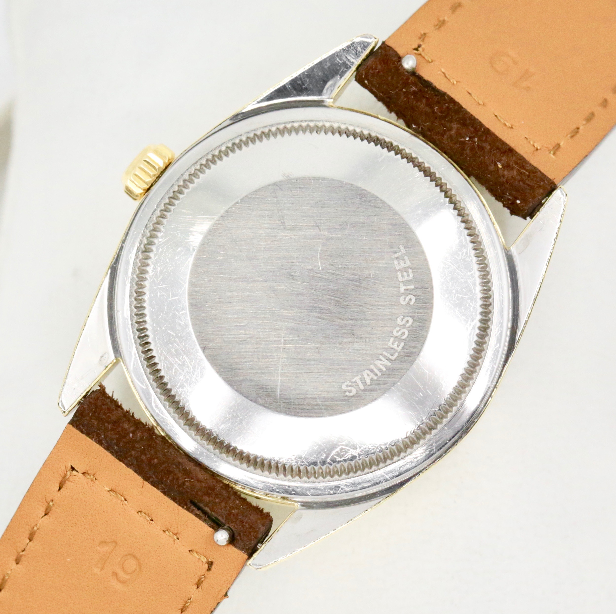 Rolex Oyster Perpetual Date chronometer Ref 1550 gold capped on stainless steel. - Image 5
