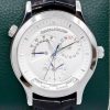 Jaeger Le Coultre Master Geographic Ref 142.8.92.S in stainless steel, silver index dial on JLC stainless steel Deployment Strap, with Box, Book & Original Certificate