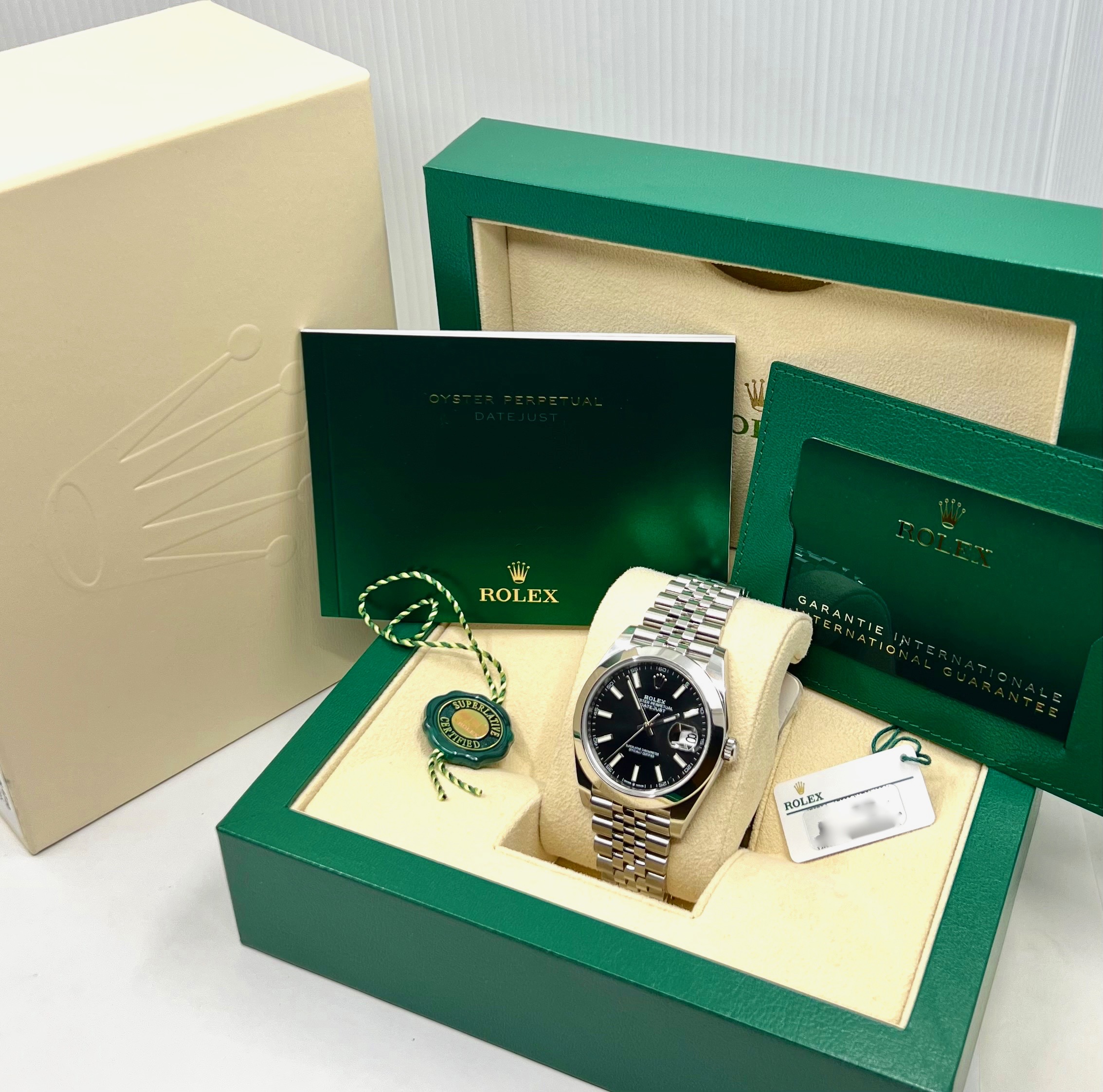 Rolex Oyster Perpetual Datejust 41, ref 126300, sold new 2022, full set box papers swing tags etc. - Image 7