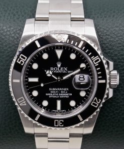 Rolex Submariner Date, in Stainless Steel, Black Ceramic Bezel, Black Index Dial, on Stainless Steel Rolex Oyster Bracelet, Ref. 116610LN, Circa: 2011, Complete with Box, Papers, Rolex Service Card & Balance of 2 Year Rolex Service Warranty