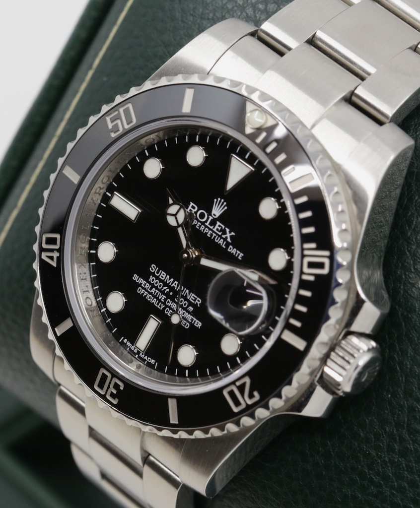 Rolex Submariner Date, in Stainless Steel, Black Ceramic Bezel, Black Index Dial, on Stainless Steel Rolex Oyster Bracelet, Ref. 116610LN, Circa: 2011, Complete with Box, Papers, Rolex Service Card & Balance of 2 Year Rolex Service Warranty - Image 3