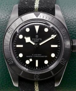 Tudor Black Bay Ceramic, 41mm, Black Index Dial, on Black Tudor Nato Strap, Ref. 79210CNU, Circa: 2022, Complete with Box, Books, Tudor Warranty Card & Balance of 5 Year Tudor Factory Warranty